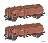 Tillig 502700 - TT - 2-tlg. Set Klappdeckelwagen, DB, Ep. III<br>Tillig TT-Club